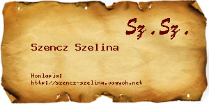 Szencz Szelina névjegykártya
